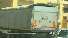 Camion per trasporto pet coke